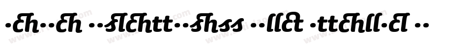 Sauna Ligatures Bold Italic Swash字体转换